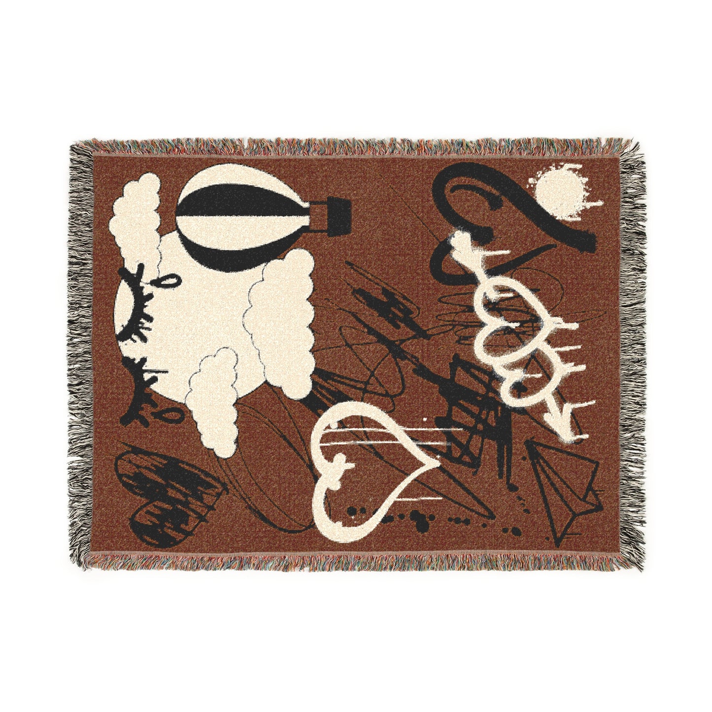 Banned Art - Woven Tapestry Throw Blanket - Chocolate