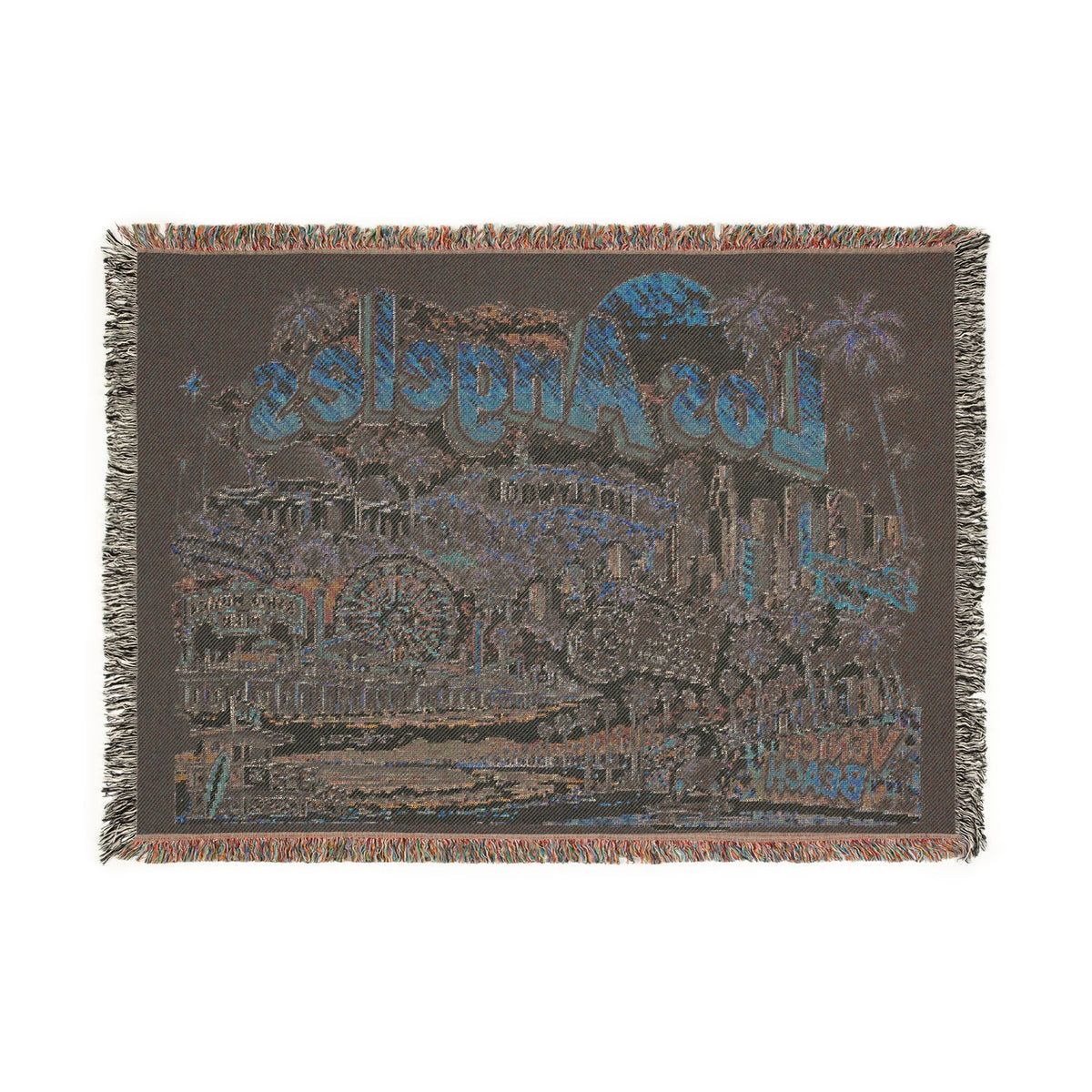 Los Angeles Cityscape Woven Blanket