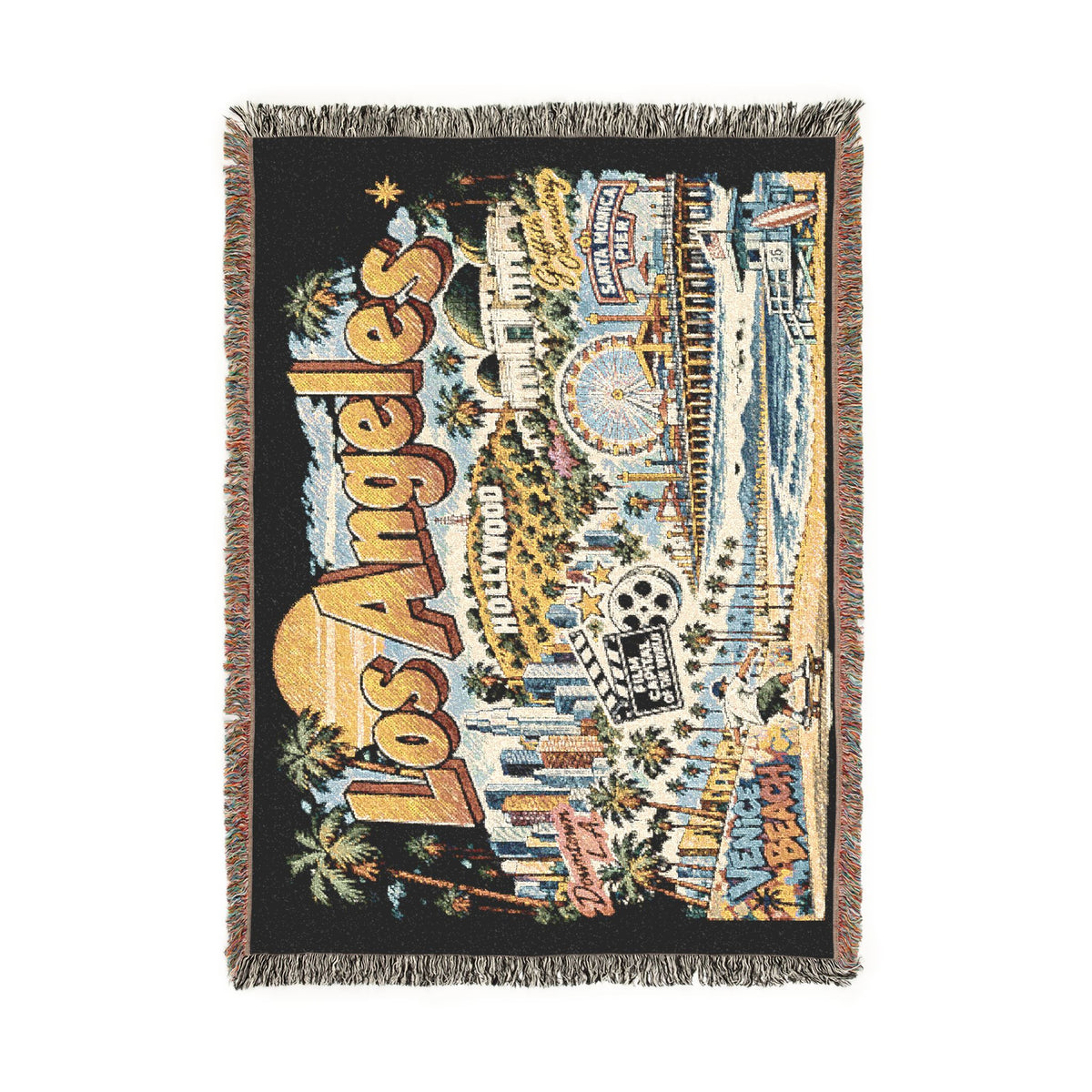Los Angeles Cityscape Woven Blanket
