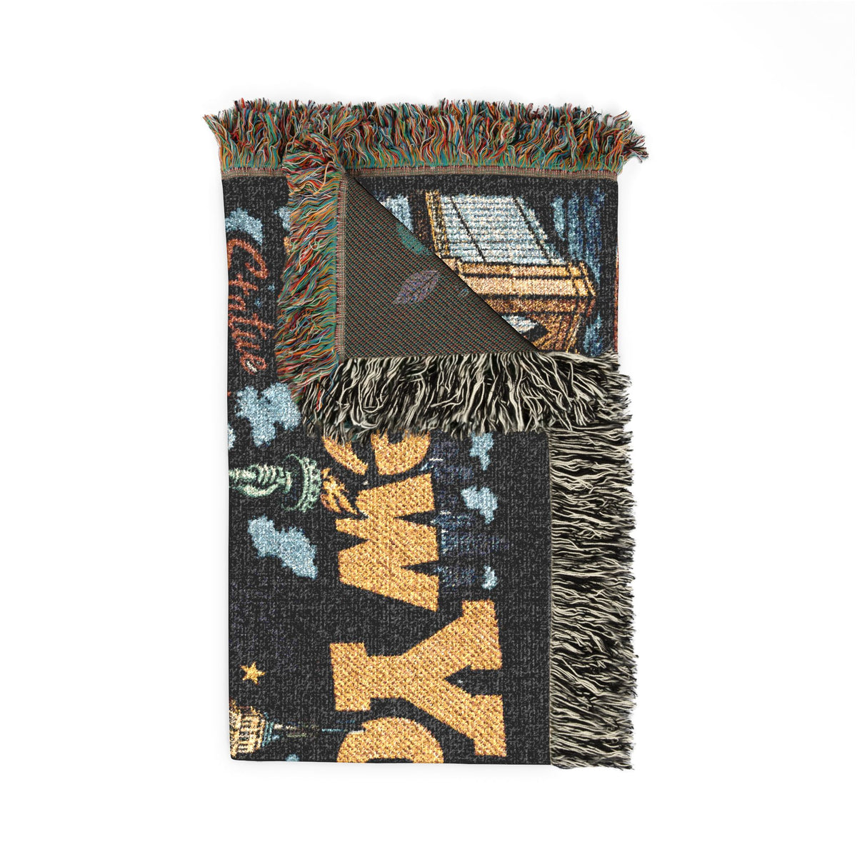 New York City Skyline Woven Blanket