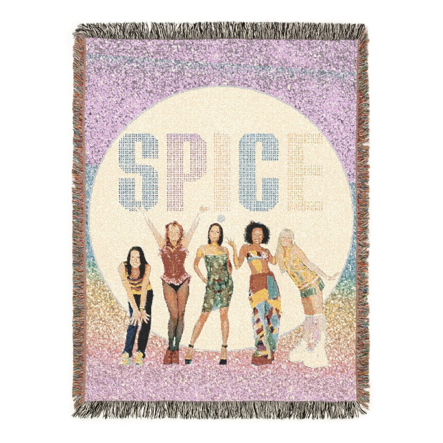 Spice Love Jacquard Tapestry Woven Throw Blanket