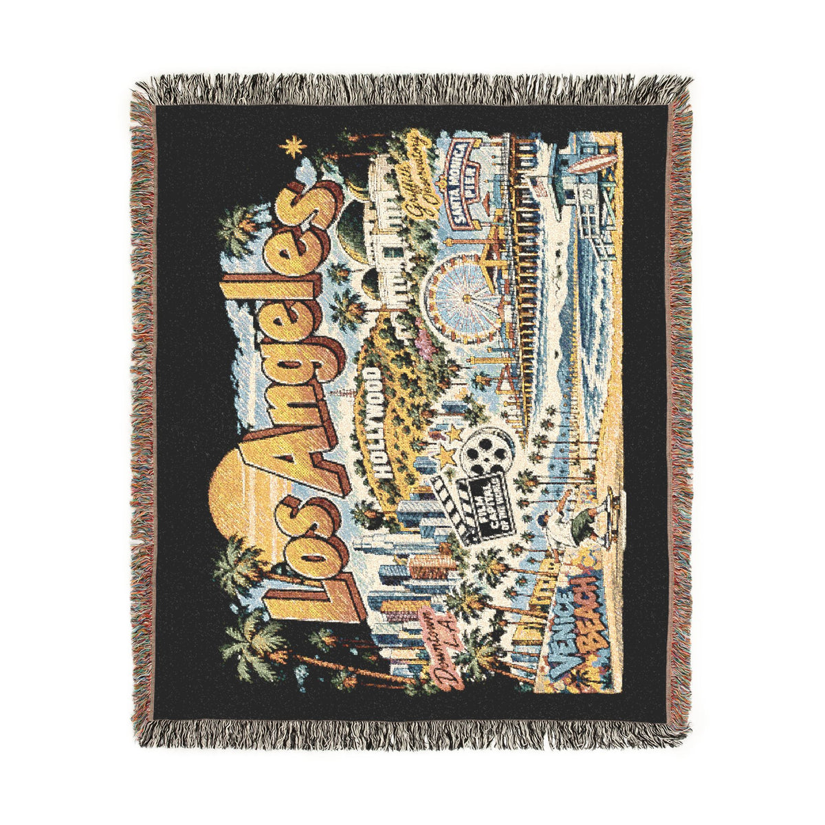 Los Angeles Cityscape Woven Blanket