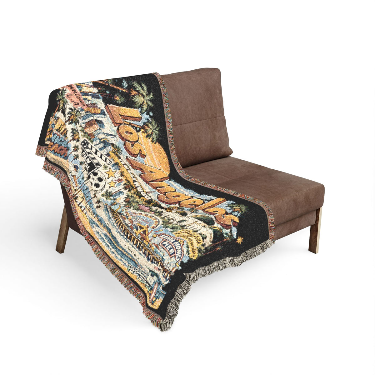 Los Angeles Cityscape Woven Blanket