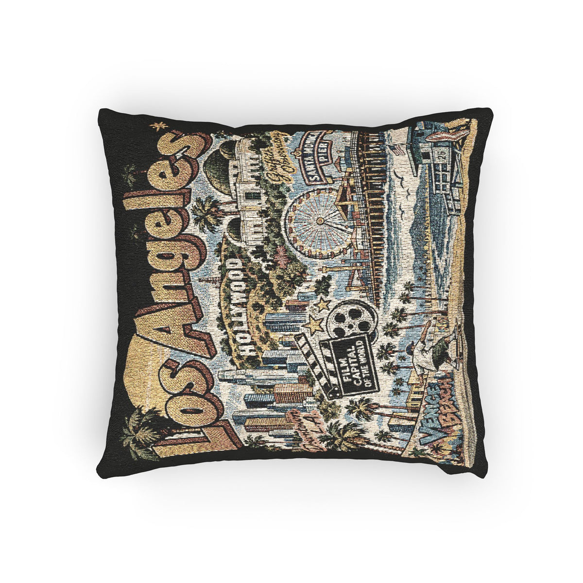 Los Angeles Skyline Woven Pillow
