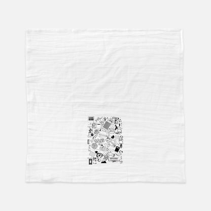 For the Love of Peaks - Tea Towel (Flour Sack)